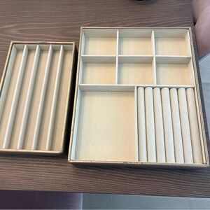 HomeSense Jewelry Organizer Storage Tray in Beige